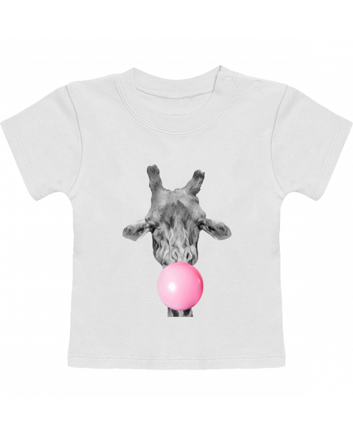 T-shirt bébé Girafe bulle manches courtes du designer justsayin