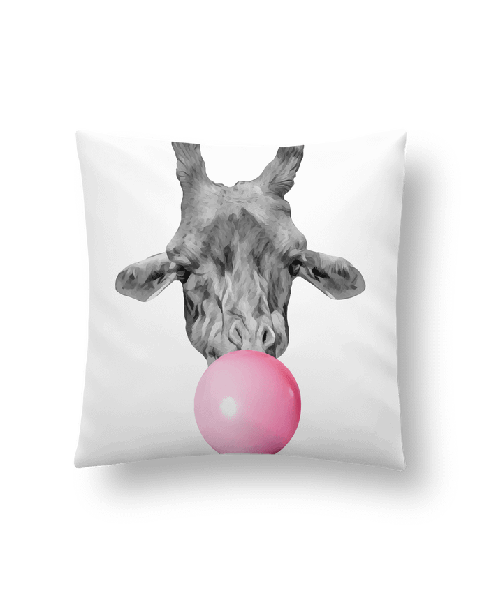 Cushion synthetic soft 45 x 45 cm Girafe bulle by justsayin