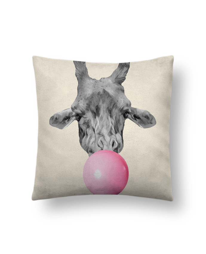 Cushion suede touch 45 x 45 cm Girafe bulle by justsayin