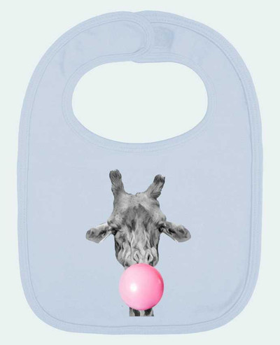 Bavoir bébé uni Girafe bulle par justsayin
