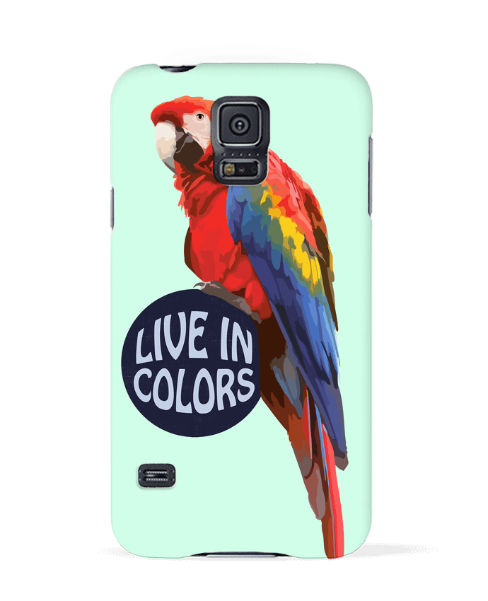 Case 3D Samsung Galaxy S5 Perroquet - Live in colors by justsayin