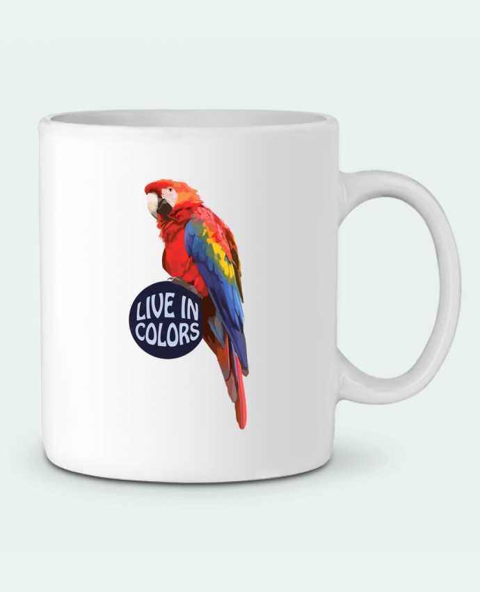 Mug  Perroquet - Live in colors par justsayin