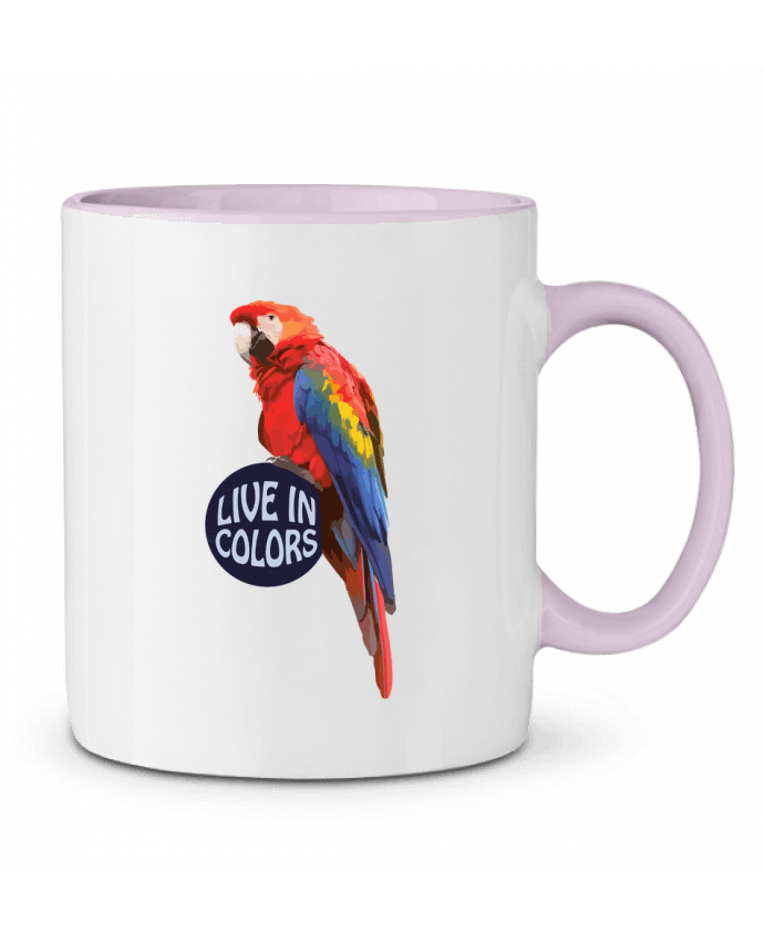 Two-tone Ceramic Mug Perroquet - Live in colors justsayin