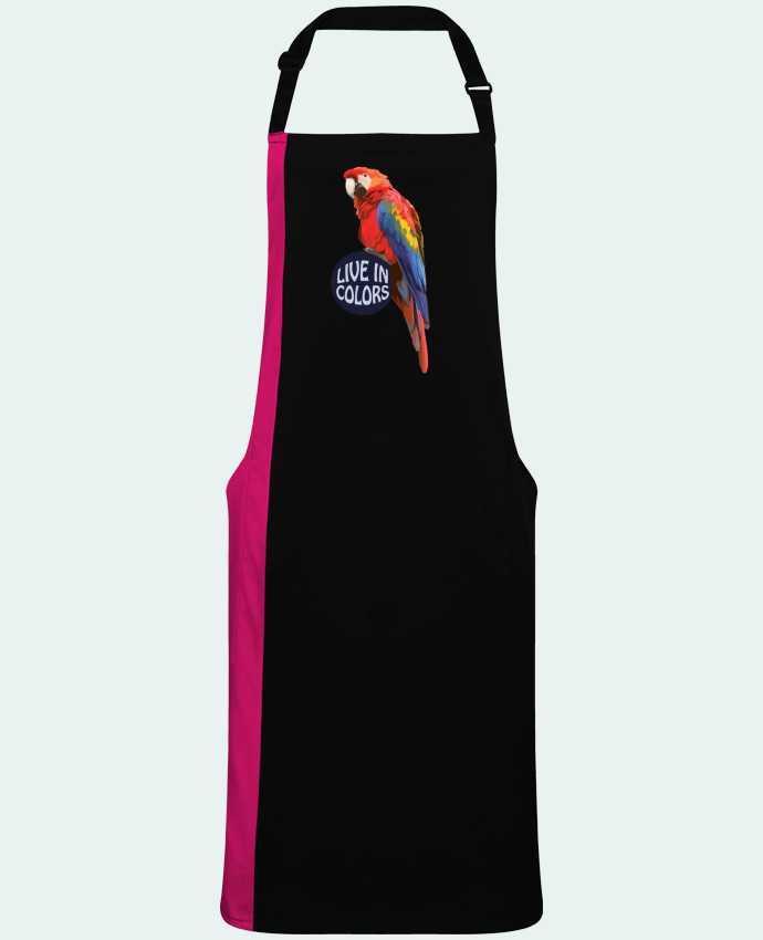 Two-tone long Apron Perroquet - Live in colors by  justsayin