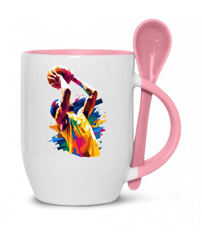  Tasse cuillère Homme qui fait du basket par KronoArt