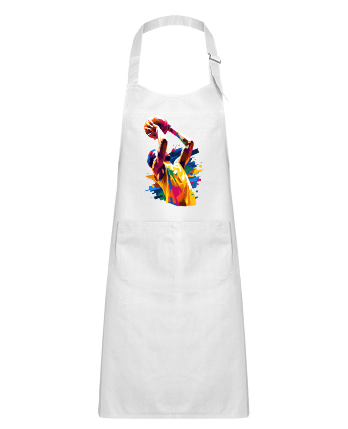 Tablier Enfant Homme qui fait du basket par KronoArt