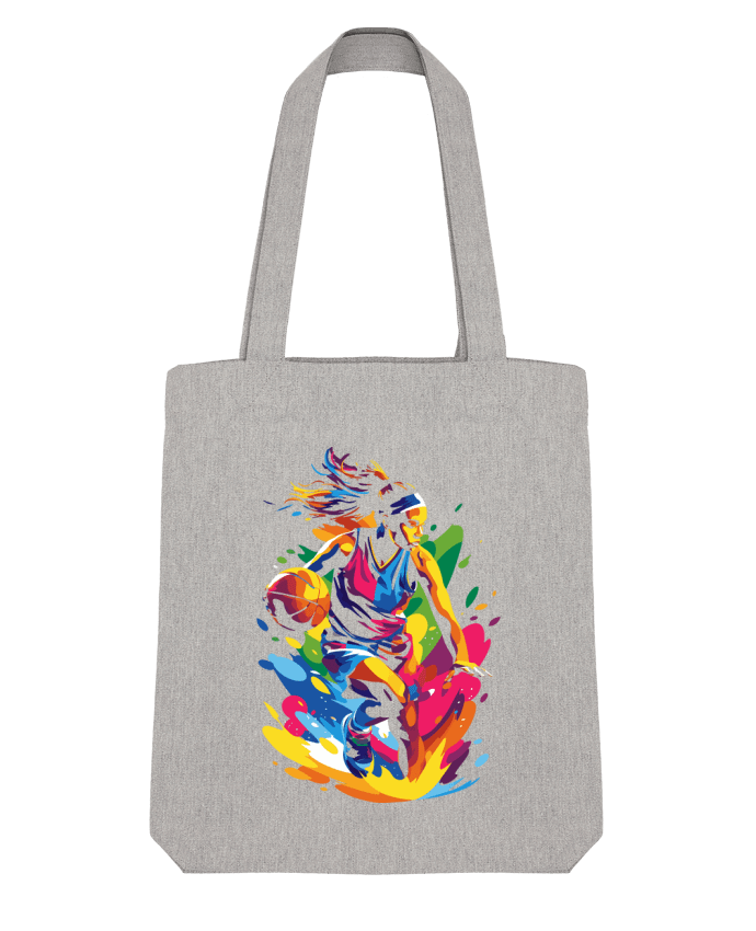 Tote Bag Stanley Stella Femme qui fait du basket par KronoArt 