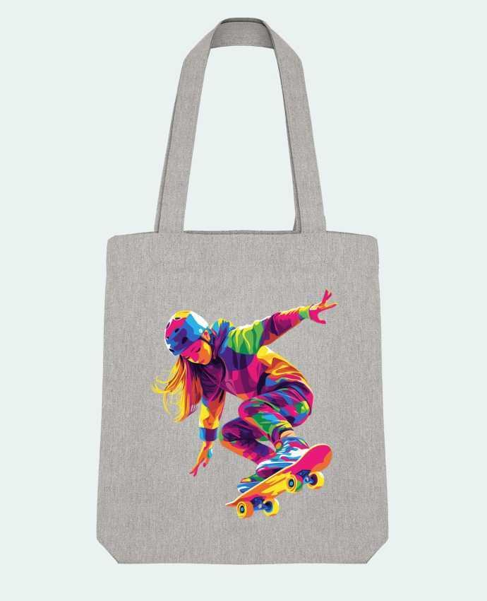 Tote Bag Stanley Stella Femme qui fait du Skate par KronoArt 