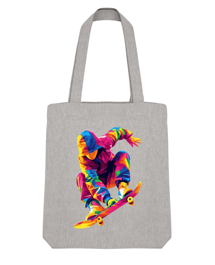 Tote Bag Stanley Stella Homme qui fait du Skate par KronoArt 