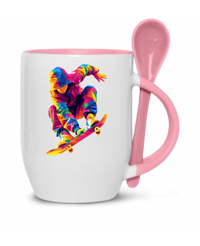  Tasse cuillère Homme qui fait du Skate par KronoArt