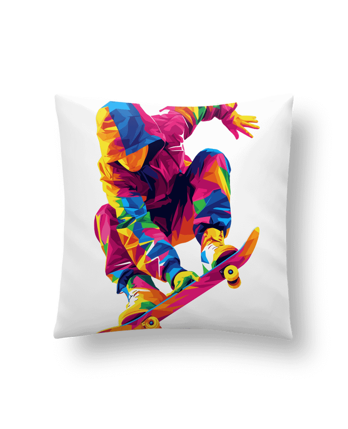 Coussin Homme qui fait du Skate par KronoArt