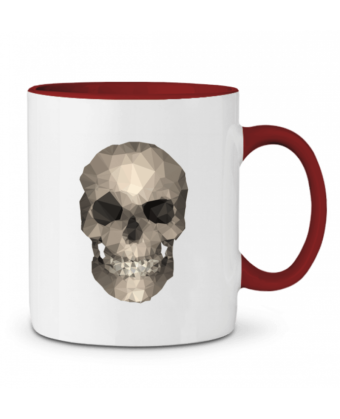 Mug bicolore Polygons skull justsayin