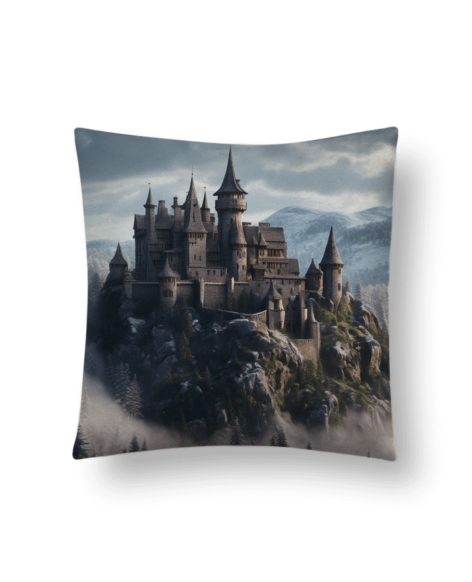 Coussin suédine Chateau 01 par thielab