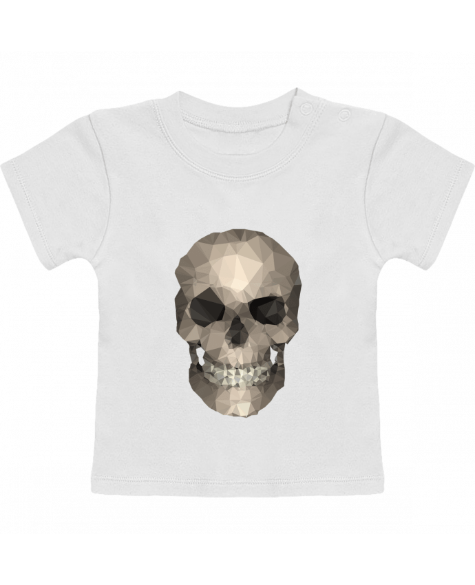 T-shirt bébé Polygons skull manches courtes du designer justsayin