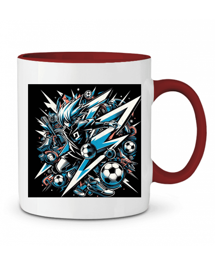 Mug bicolore futbol art Gala