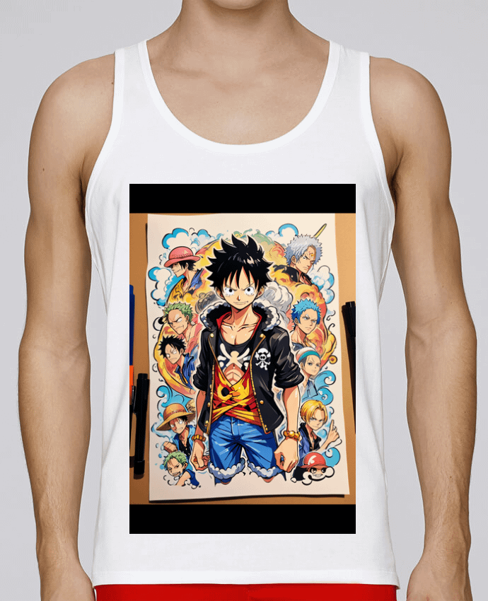 Débardeur homme One Piece par Gala 100% coton bio