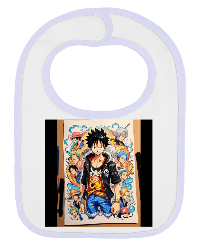 Bavoir bébé uni One Piece par Gala
