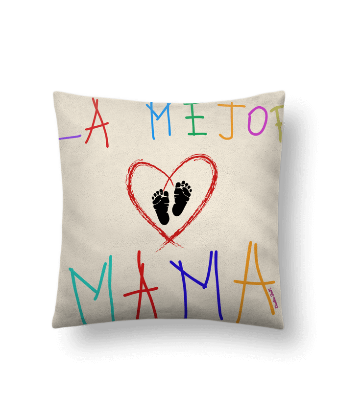 Coussin suédine La mejor MAMA par Diseños jeen