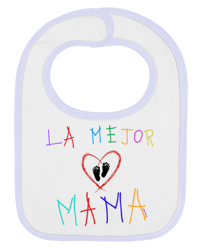 Bavoir bébé uni La mejor MAMA par Diseños jeen