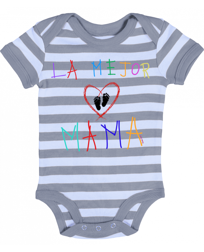 Body Bébé Rayé La mejor MAMA - Diseños jeen