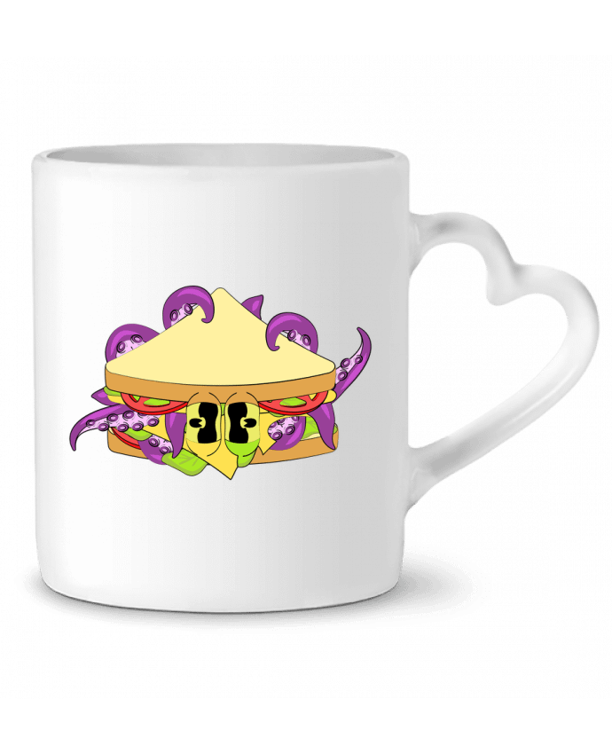 Mug coeur TENTACULAR BITE par Santiaguen