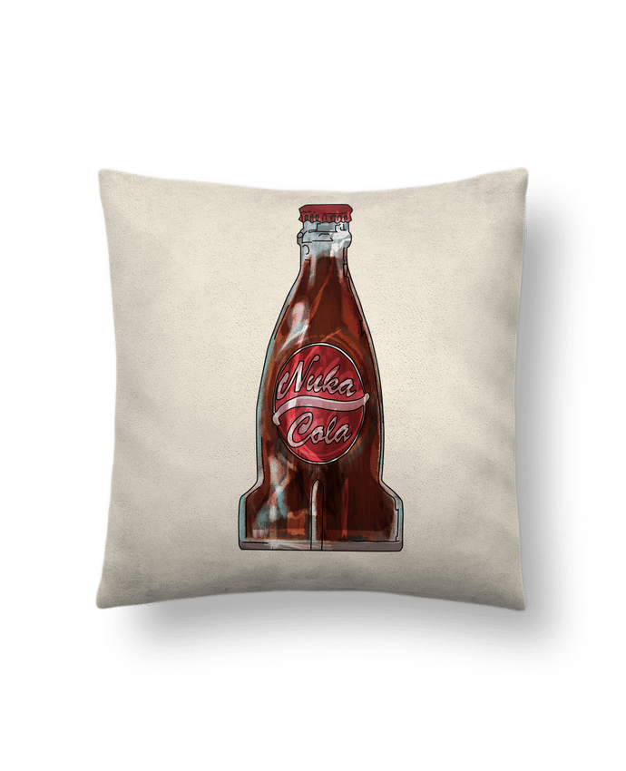 Coussin suédine Nuka Cola par Kpoot