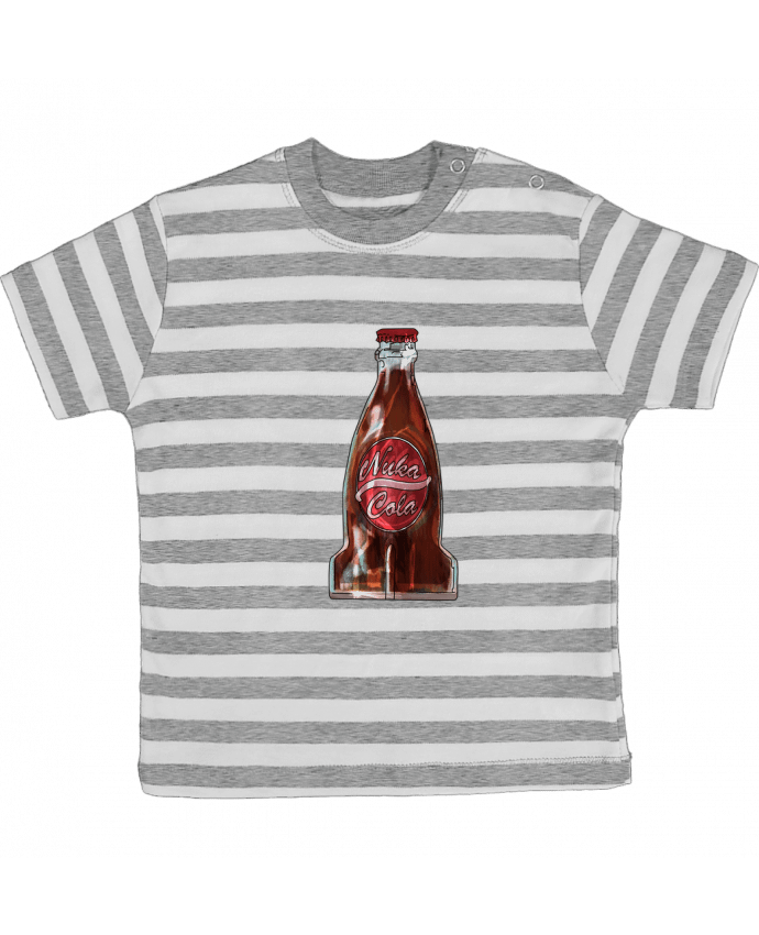 Tee-shirt bébé à rayures Nuka Cola par Kpoot