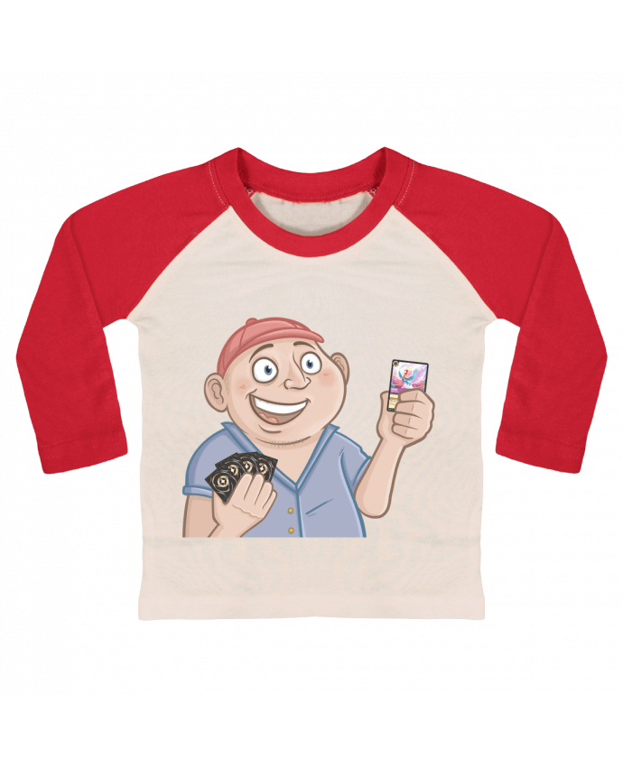 Tee-shirt Bébé Baseball ML Gérôme Cartes par Gerome En Live