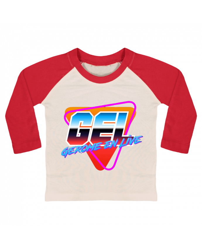 Tee-shirt Bébé Baseball ML Logo GEL classic par Gerome En Live