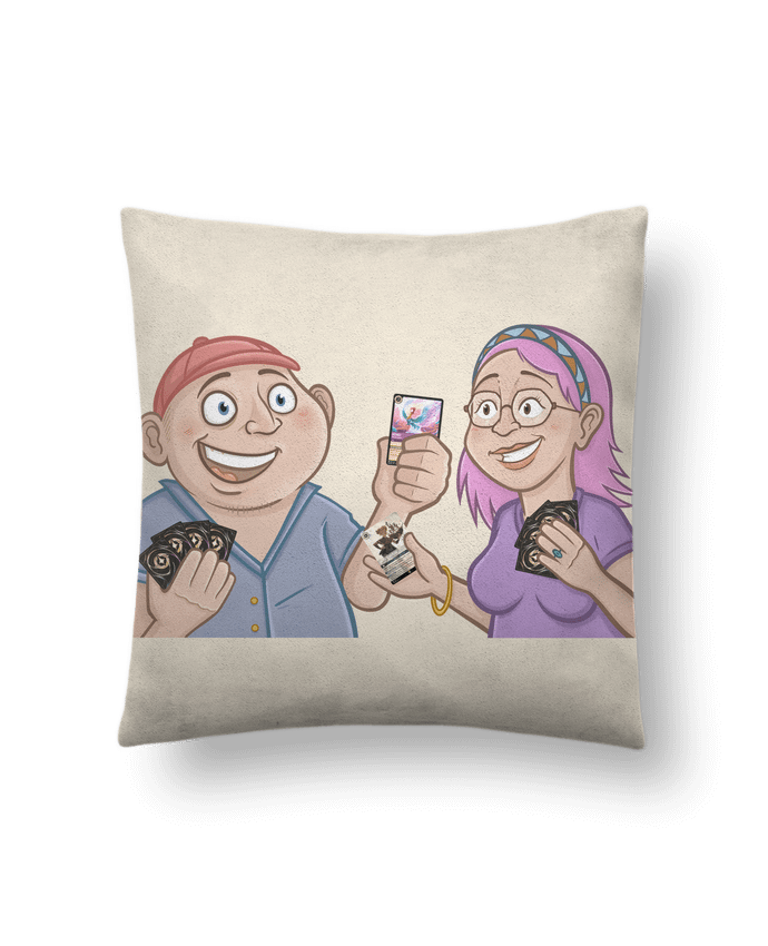 Coussin suédine Les Bouilles Lorcana Duo par Gerome En Live