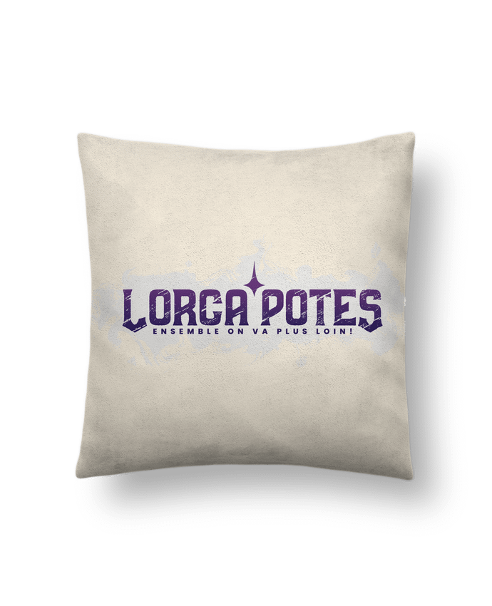 Coussin suédine Logo Lorca'Potes par Gerome En Live