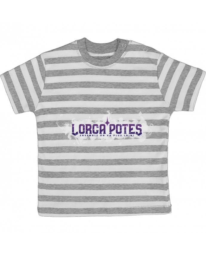 Tee-shirt bébé à rayures Logo Lorca'Potes par Gerome En Live