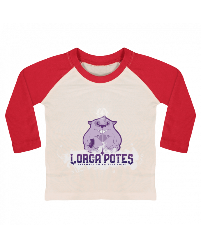 Tee-shirt Bébé Baseball ML Lorca'Potes avec Popote par Gerome En Live