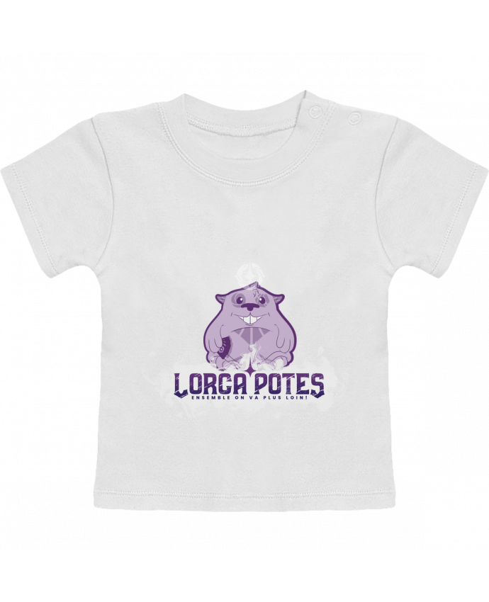 T-shirt bébé Lorca'Potes avec Popote manches courtes du designer Gerome En Live