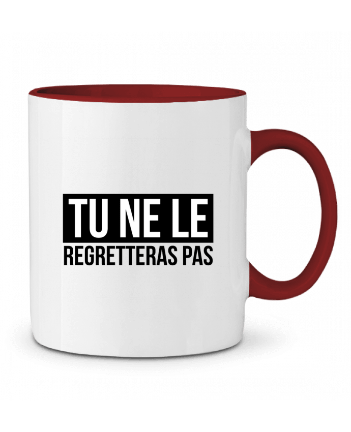 Mug bicolore Tu ne le regretteras pas ! tunetoo