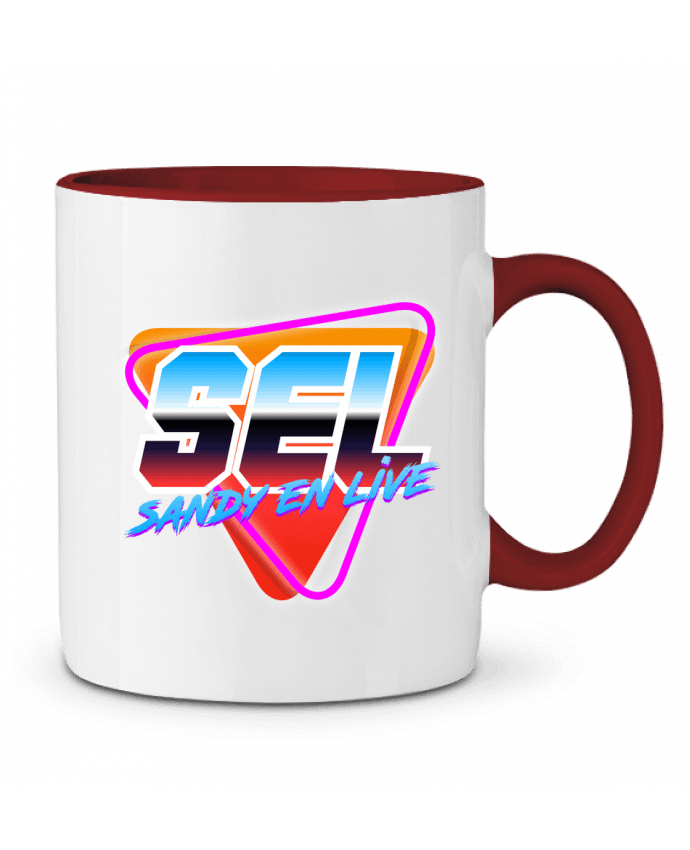 Mug bicolore Sandy En Live Gerome En Live