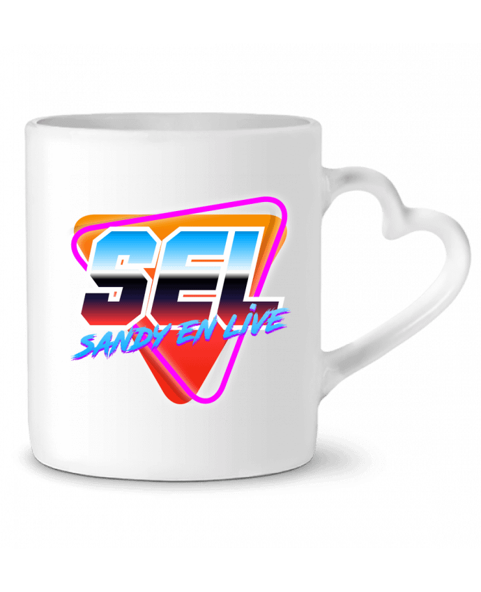 Mug coeur Sandy En Live par Gerome En Live