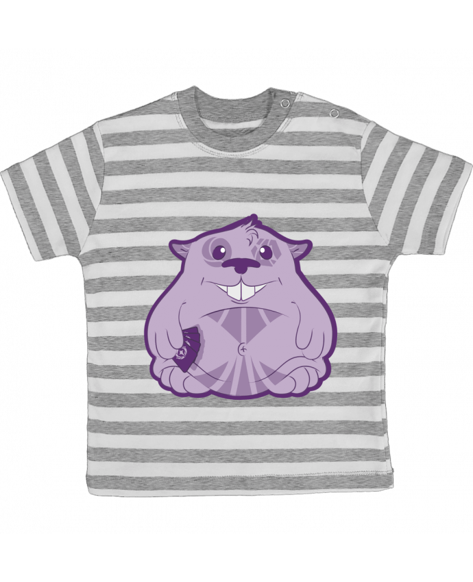 Tee-shirt bébé à rayures Popote Solo par Gerome En Live