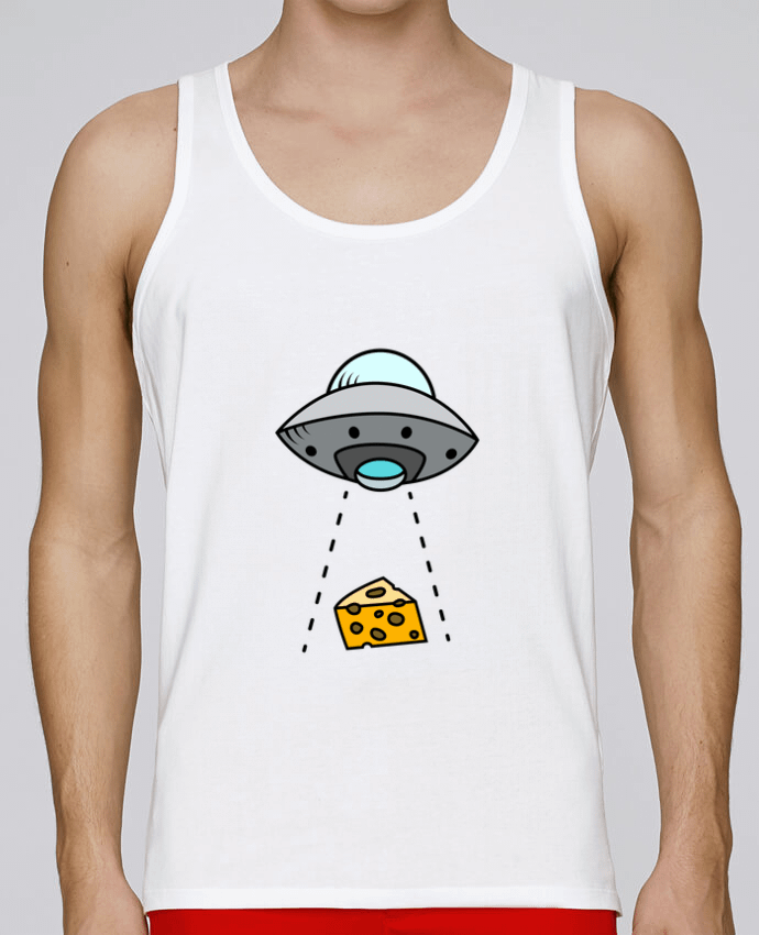 Débardeur homme Extraterrestre Enlèvement Fromage par NicolasLebrun 100% coton bio