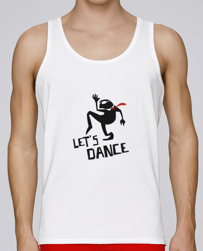 Débardeur homme Let's dance! par Rickydule 100% coton bio