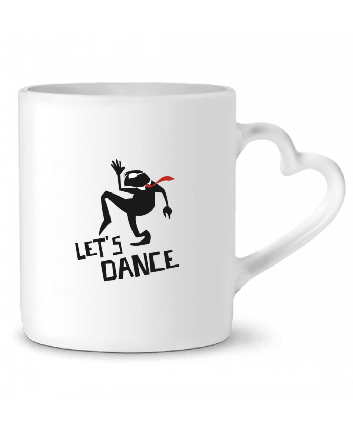 Mug coeur Let's dance! par Rickydule