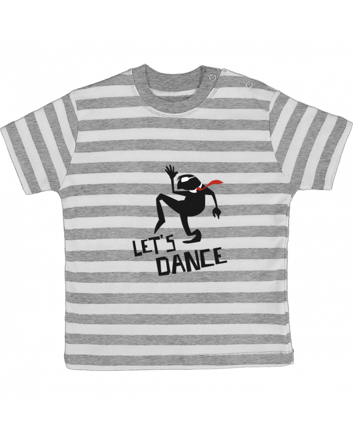 Tee-shirt bébé à rayures Let's dance! par Rickydule