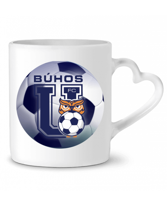 Mug coeur FUTBOL DE LOS BUHOS par HEYLIEN