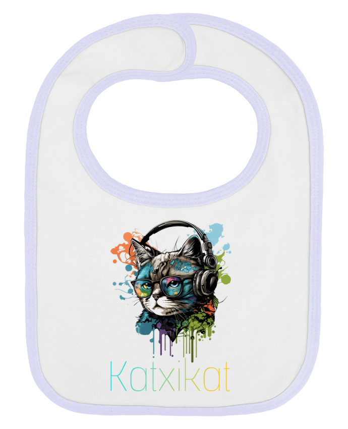 Bavoir bébé uni Katxikat colors 1 par KATXIKAT