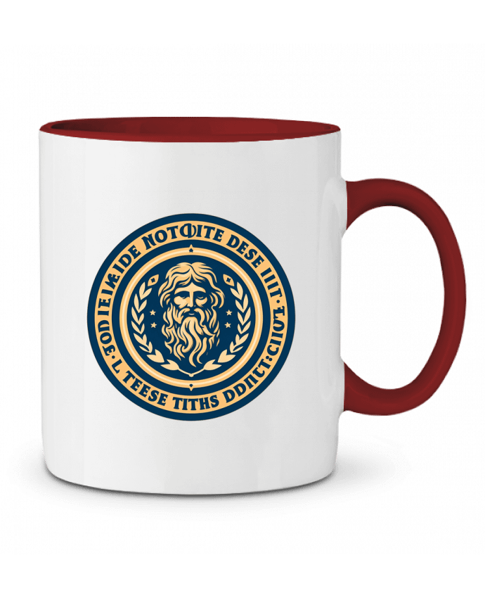 Mug bicolore Portrait d'un philosophe inconnu Killmooze