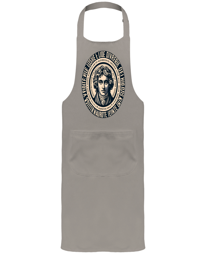 Garden or Sommelier Apron with Pocket Portrait vintage d'un inconnu by Killmooze