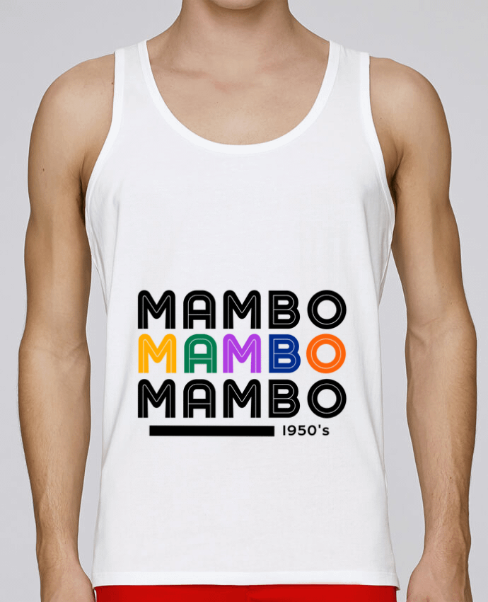 Débardeur homme Mambo 3 retro 1950 par my-dance 100% coton bio