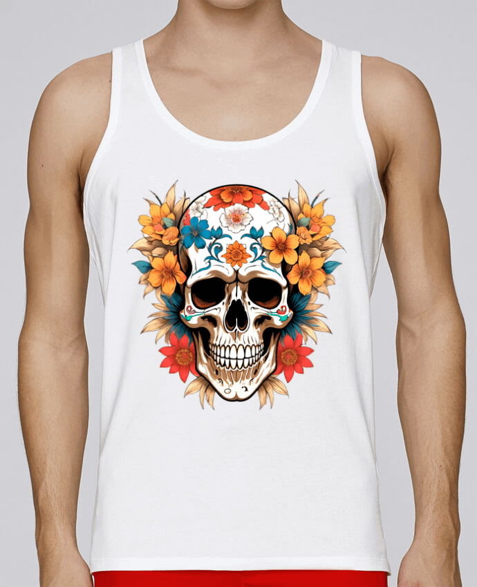 Débardeur homme La vida, al Final, nos da Flores par 33designerarte 100% coton bio