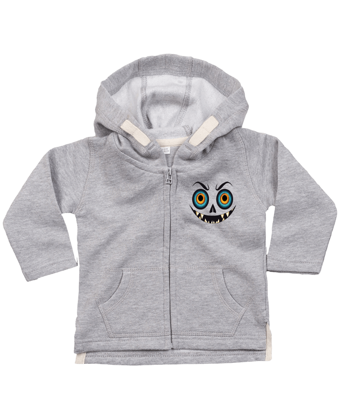 Sweat à capuche bébé zippé Risa terrorífica par 33designerarte