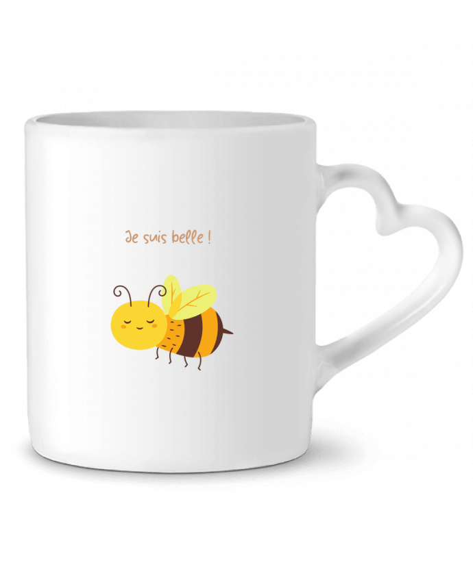 Mug coeur Abeille par Claire
